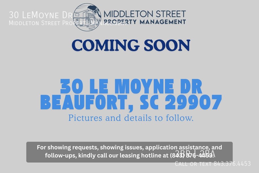 COMING SOON-30 LeMoyne Dr Beaufort, SC 29907 property image