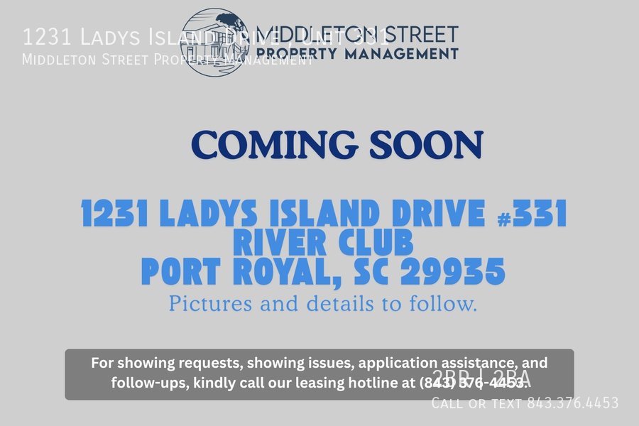 COMING SOON-1231 Ladys Island Drive , Unit 331 property image